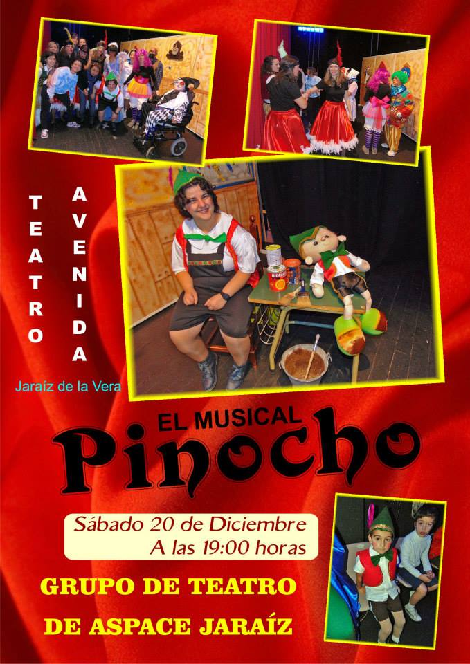 Aspace presenta hoy el musical Pinocho